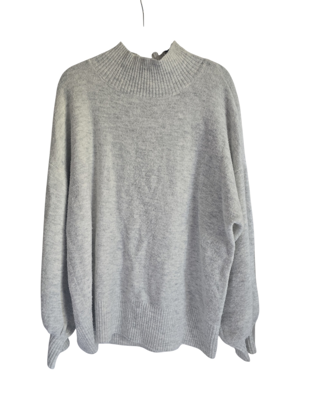VINCE CAMUTO Light Gray Mock Neck Sweater Wool And Alpaca Mix